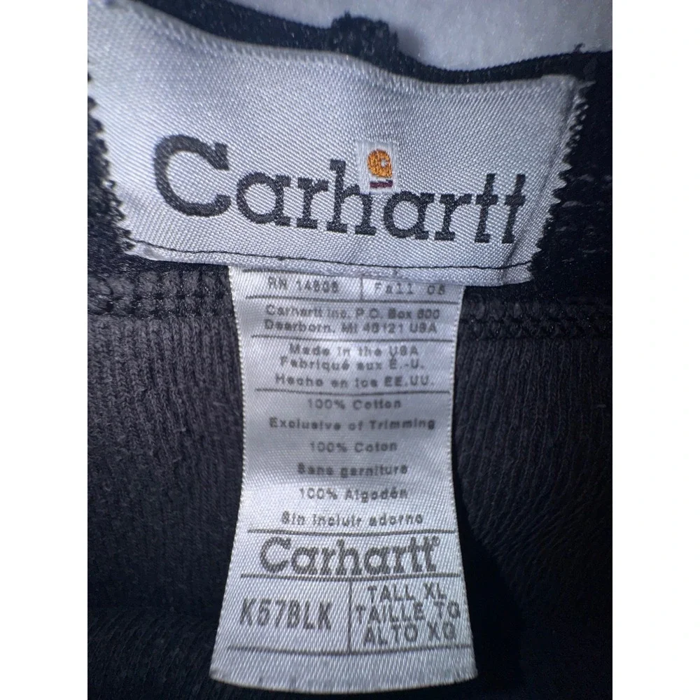 Carhartt Mens Tall‎ XL Black Waffle Knit Thermal Long Underwear Pants K57BLK USA